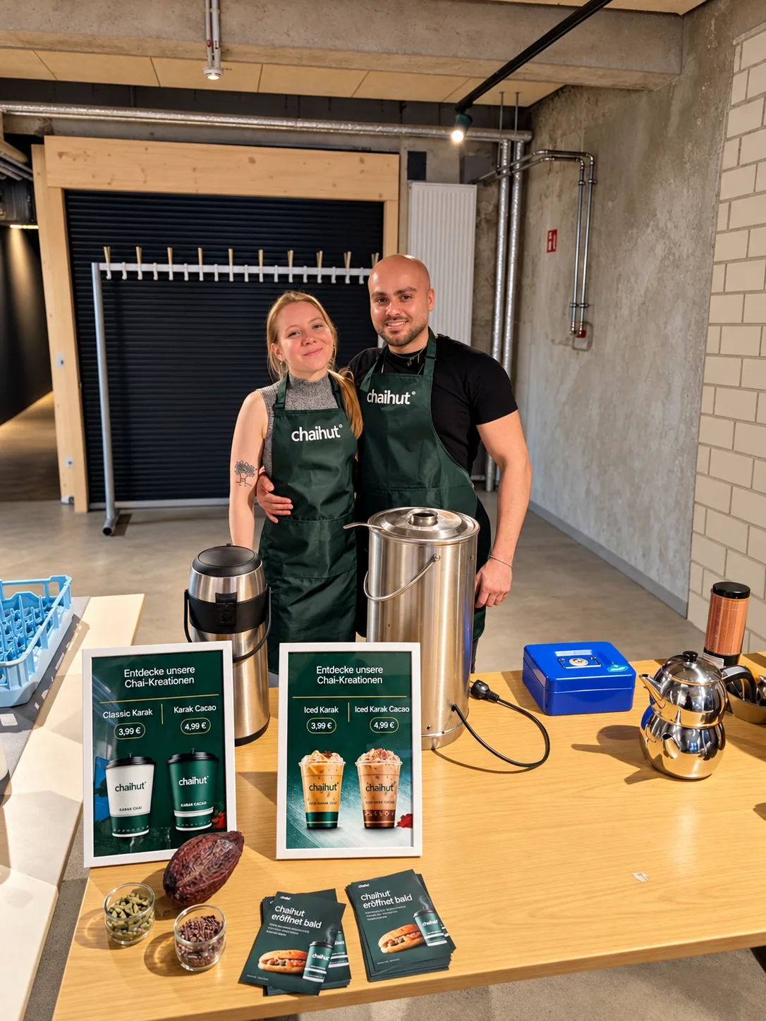 Lina und Saéb bei der Arbeit mit Chaihut